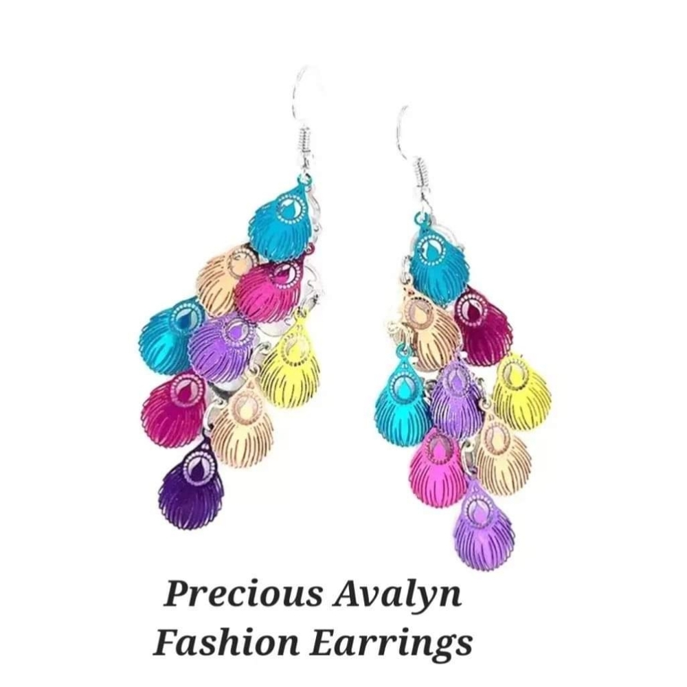 Peacock Metal Tassel Drop